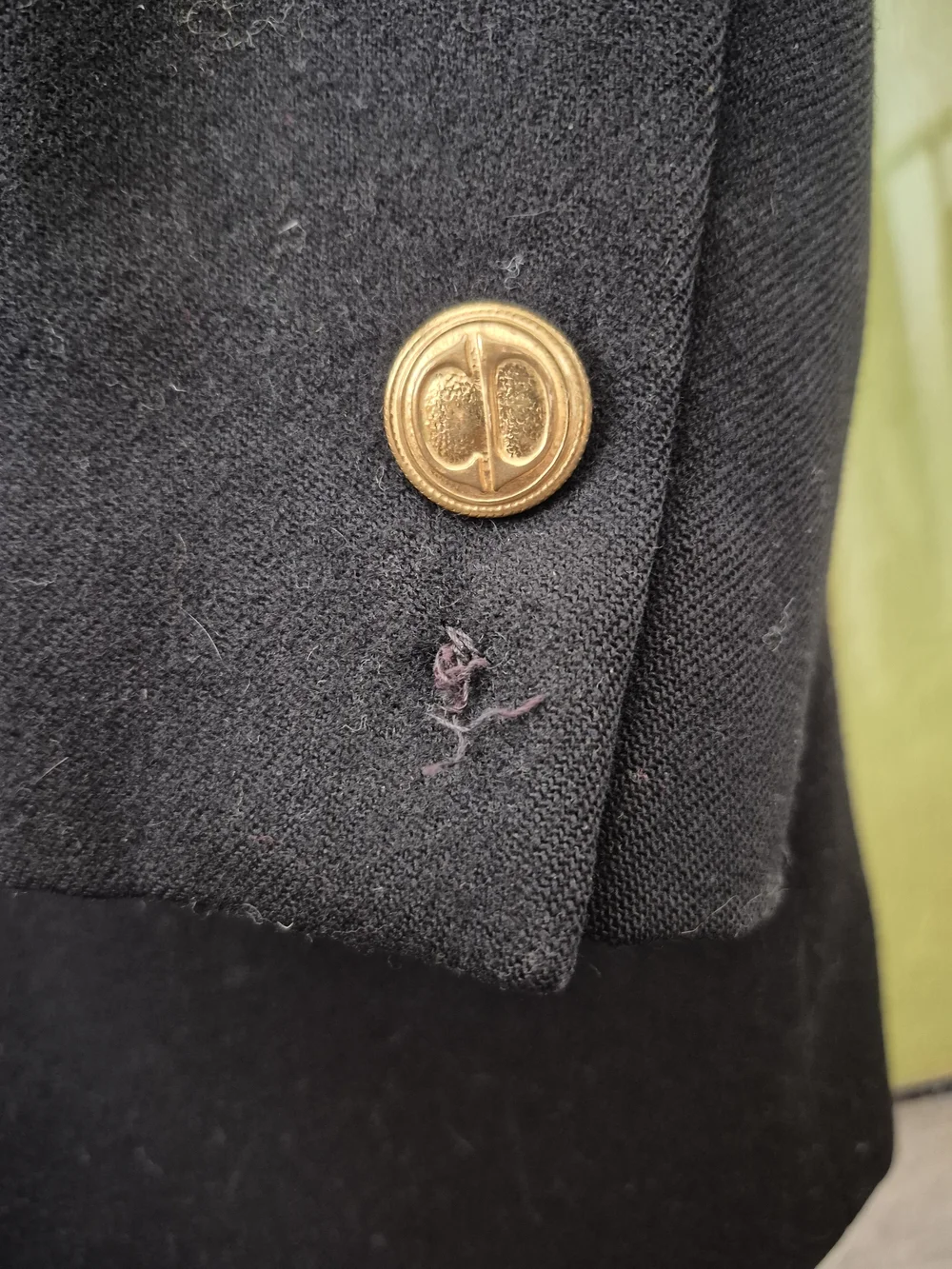 💕Dior VTG Black Wool Blazer with Gold CD Buttons - Size 4💕